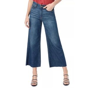 Joe's Jeans The High-Rise Crop Flare Frayed Hem Jeans in Leah Wash Size 27